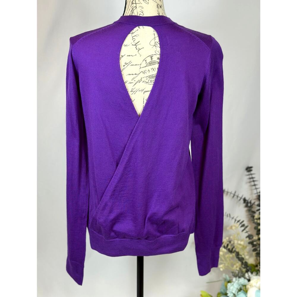 Zadig & Voltaire Emma We Goa Purple Merino Wool Sweater L - Picture 16 of 16